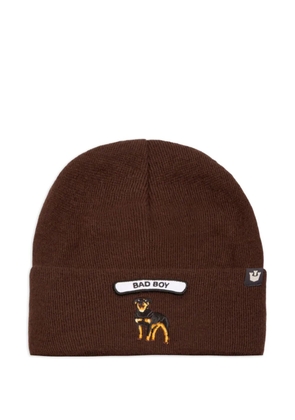 GOORIN BROS embroidered beanie - Brown