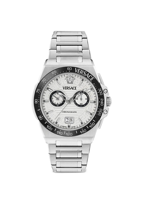 Versace Greca Reaction 43mm watch - White