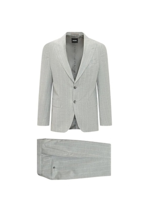BOSS striped-pattern suit - Grey