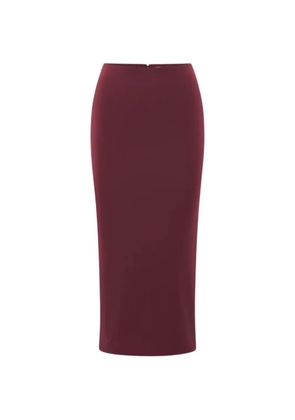 ARTEMIS DICIERO high waist split skirt - Red