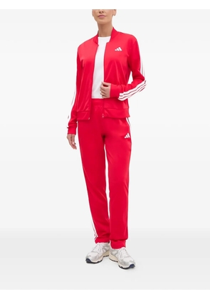 adidas Dayready striped-detail logo-print tracksuit - Red