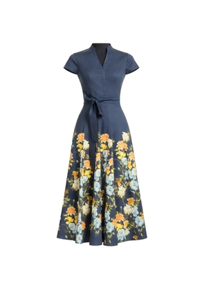 Sachin & Babi floral-print midi dress - Blue
