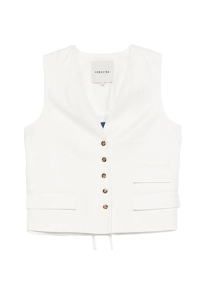 HERSKIND Samos button-up waistcoat - White
