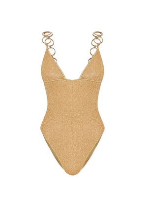 Oséree ring-strap swimsuit - Gold