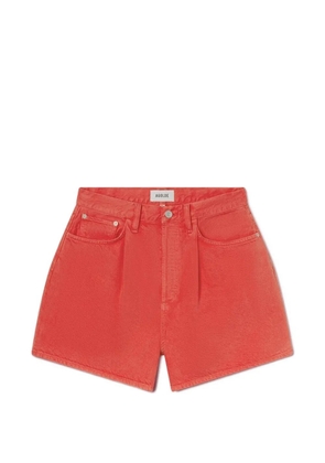 AGOLDE Rhoda pleated shorts - Orange