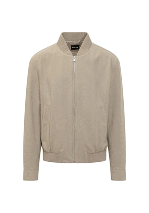 BOSS zip-up bomber jacket - Neutrals