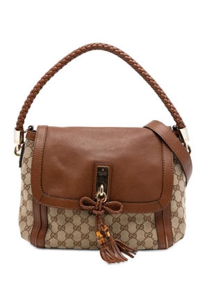 Gucci Pre-Owned 2016-2025 GG Canvas Bella Flap satchel - Neutrals