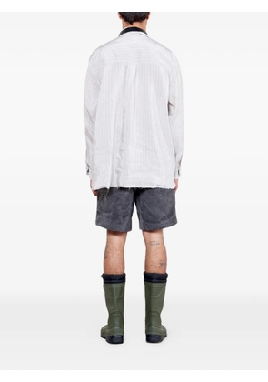 Camiel Fortgens drawstring washed-effect bermuda shorts - Grey