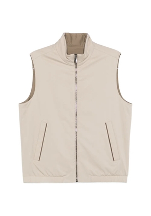 Canali zip-fastening gilet - Neutrals
