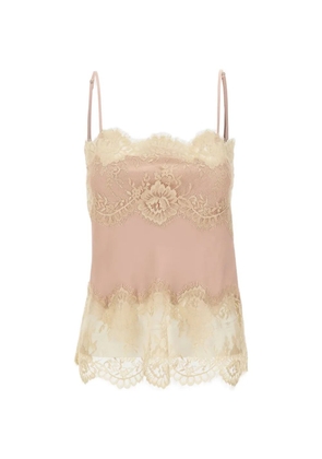 HERSKIND Linnea lace scalloped-hem top - Pink