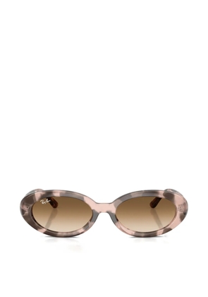 Ray-Ban oval-frame sunglasses - Neutrals