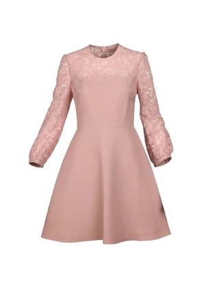 Valentino Garavani lace-sleeve mini dress - Pink