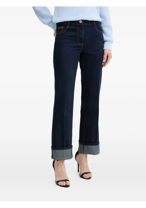 Morgan cuffed-hem jeans - Blue
