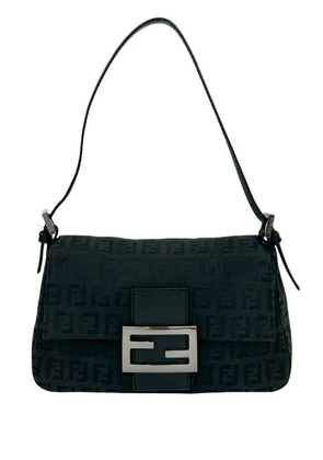 Fendi Pre-Owned 2000-2010 Mini Zucchino Canvas Mamma Forever shoulder bag - Black