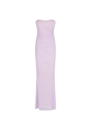 Retrofete ruched-strapless dress - Purple