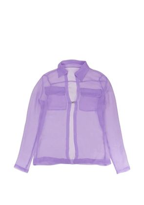 Opening Ceremony see-through pocket shirt - Purple