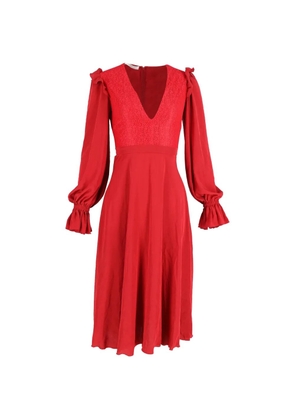 Philosophy Di Lorenzo Serafini V-neck long-sleeved dress - Red