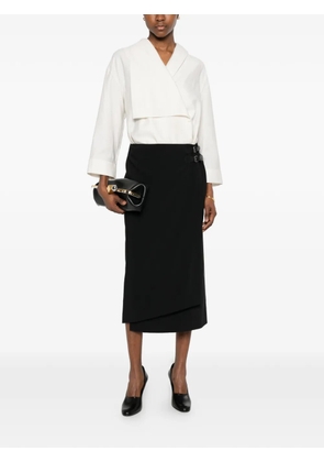 Curiel buckle-details midi dress - Black