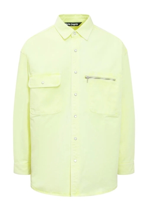 Palm Angels zip-pocket overshirt - Yellow