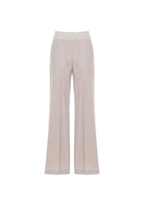 PANICALE drawstring wide-leg trousers - Neutrals