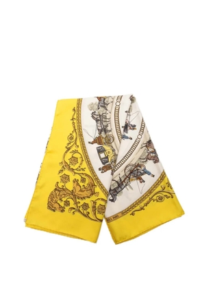 Hermès Pre-Owned 2000-2026 La Promenade De Longchamps Silk Scarf 90 scarves - White