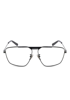 Balenciaga metal-frame glasses - Black