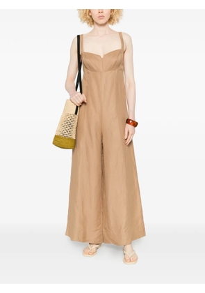 Osklen wide-leg jumpsuit - Neutrals
