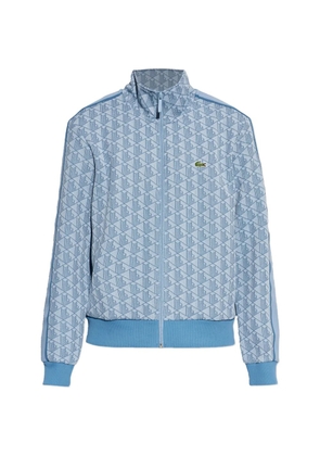 Lacoste monogram-patterned sweatshirt - Blue