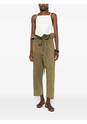 Osklen tie-waist trousers - Green