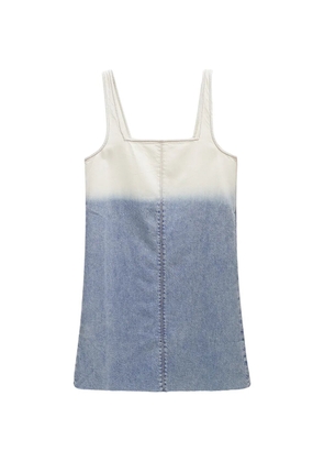 rag & bone square-neck dip-dye mini dress - Blue