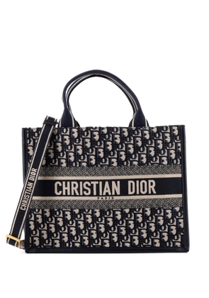 Christian Dior Pre-Owned Book with Strap Embroidered Canvas Medium tote bag - Blue