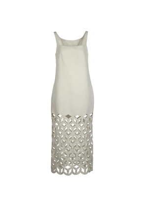 Valentino Garavani cut-out midi dress - Neutrals
