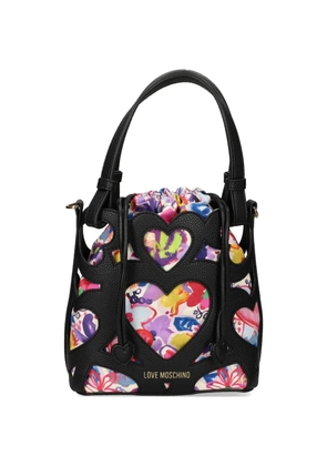 Love Moschino heart-detail tote bag - Black