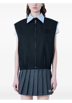 Miu Miu elasticated black vest