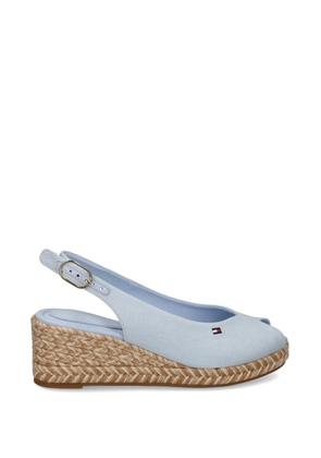 Tommy Hilfiger wedge buckle sandals - Blue