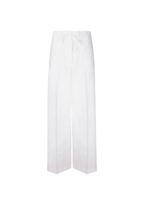P.A.R.O.S.H. tie-waist trousers - White