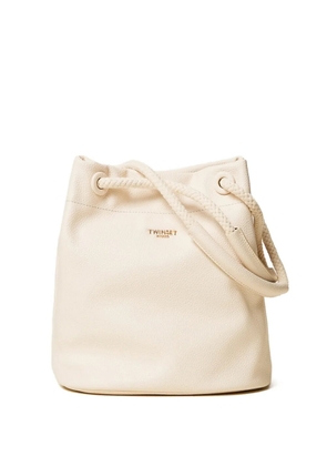 TWINSET rope-handle bucket bag - Neutrals