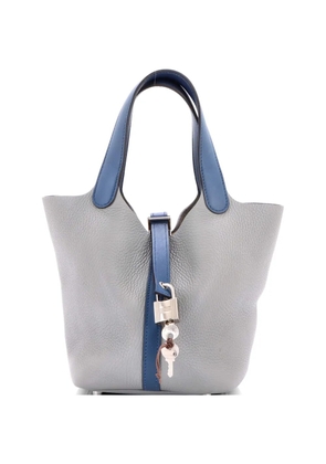Hermès Pre-Owned Bicolor Picotin Lock Bag Clemence with Swift PM tote bag - Blue