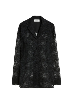 Sportmax floral lace shirt - Black