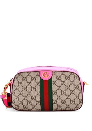Gucci Pre-Owned Ophidia Convertible Camera Bag GG Coated Canvas with Leather Small shoulder bag - Pink