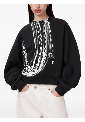 AllSaints chain-print sweatshirt - Black
