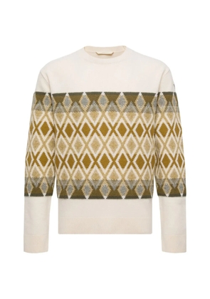 Moncler geometric-pattern sweater - Neutrals