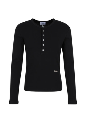 RHUDE button long-sleeve T-shirt - Black
