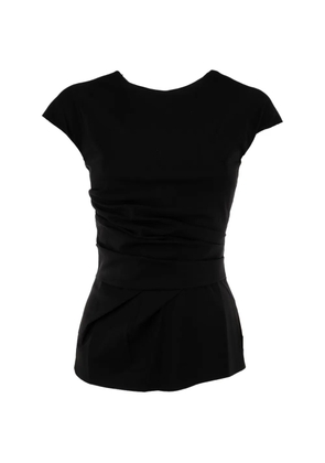 CHIARA BONI La Petite Robe draped T-shirt - Black