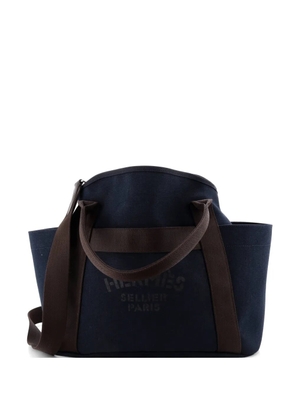 Hermès Pre-Owned Sac De Pansage Groom Handbag Canvas shoulder bag - Blue