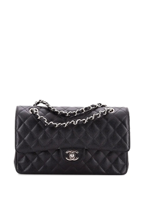 CHANEL Pre-Owned Classic Double Flap Bag Quilted Caviar Medium shoulder bag - Black