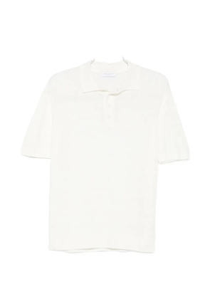 Daniele Fiesoli buttoned linen polo shirt - Neutrals