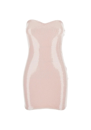 TWENTY FOURHAITCH sequin-embellished mini dress - Pink