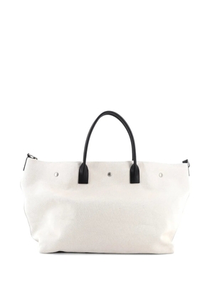 Saint Laurent Pre-Owned Rive Gauche Shopper Canvas Maxi tote bag - Neutrals