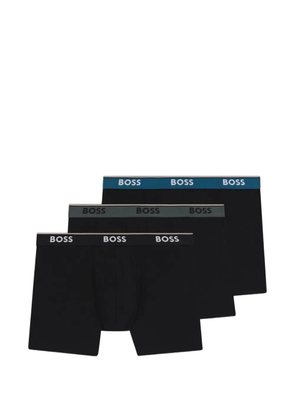 BOSS logo-detail cotton boxers (set of 3) - Black